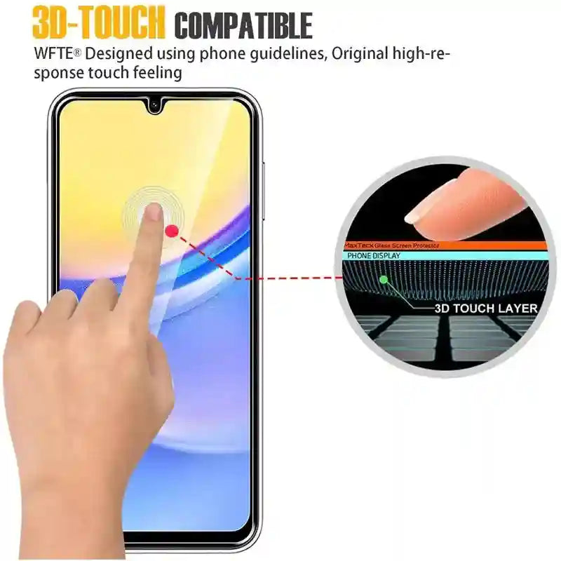 Samsung Galaxy Tempered Glass Screen Protector (3 Pack) - Case Friendly AE Tidesmit