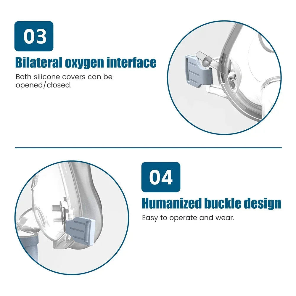 CPAP Nasal Face Mask for Auto CPAP BPAP Anti Snoring Sleep Prevent Apnea machine Sleep Nasal Full Face Mask Anti Snoring