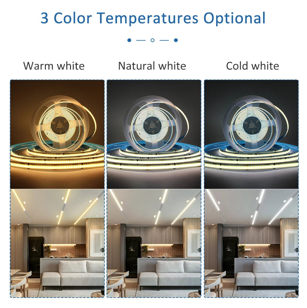 5M 10M 15M WS2811 COB Running Water Strip Light for 24V 400W PIR Motion Sensor LED Stair Controller Staircase Lighting Decor