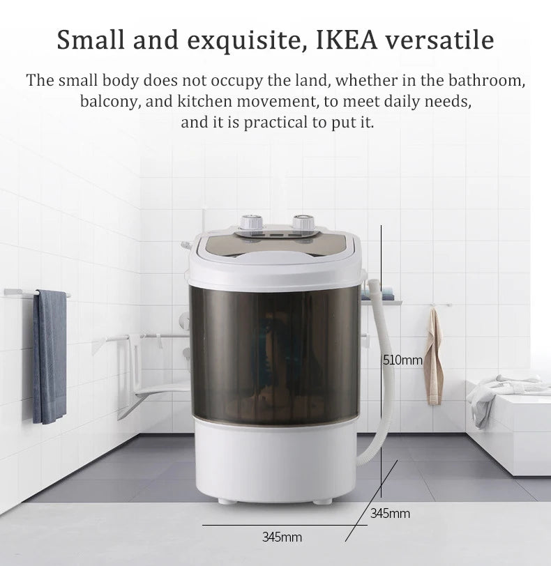 Tidesmit 110V portable shoe washing machine with UV blue light and single barrel semi-automatic cleaning
