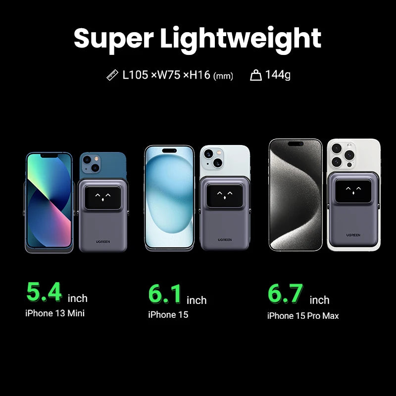 Magnetic Power Bank 10000mAh Wireless Fast Charger with PD Support Tidesmit