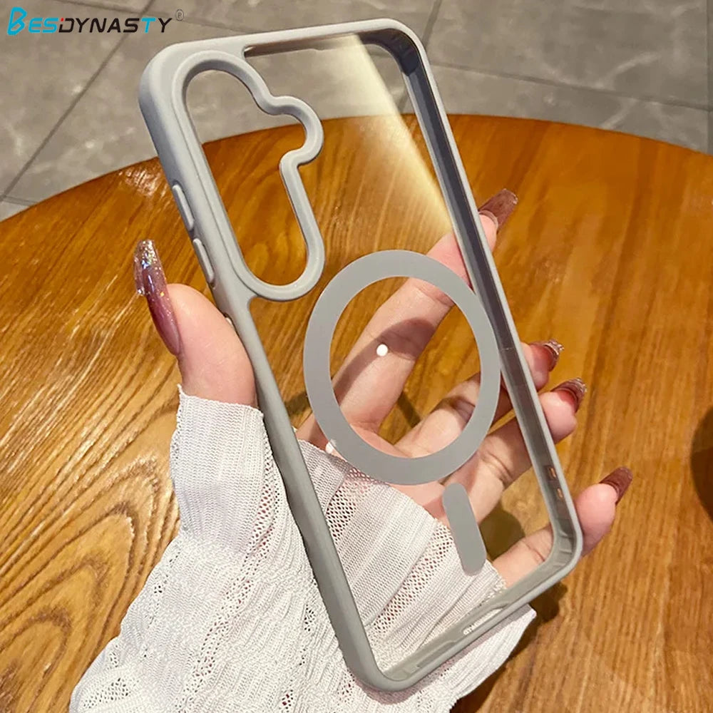 Magnetic Wireless Charging Phone Case for Samsung - Shockproof Cover Tidesmit