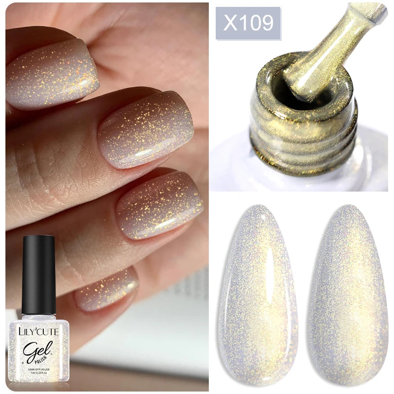 Magnetic Cat Eye Gel Nail Polish – Reflective UV Soak Off Kit Permanent Makeup Machines COLOR-109 Tidesmit