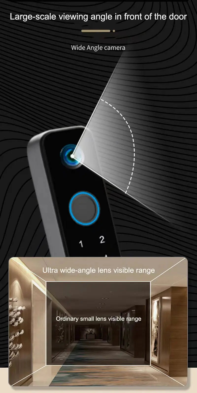 Peephole Camera Smart Aluminum Lock Euro 3592 Mortise Waterproof Tuya Wifi Fingerprint Digital Lock of UPVC Grill Sliding Door
