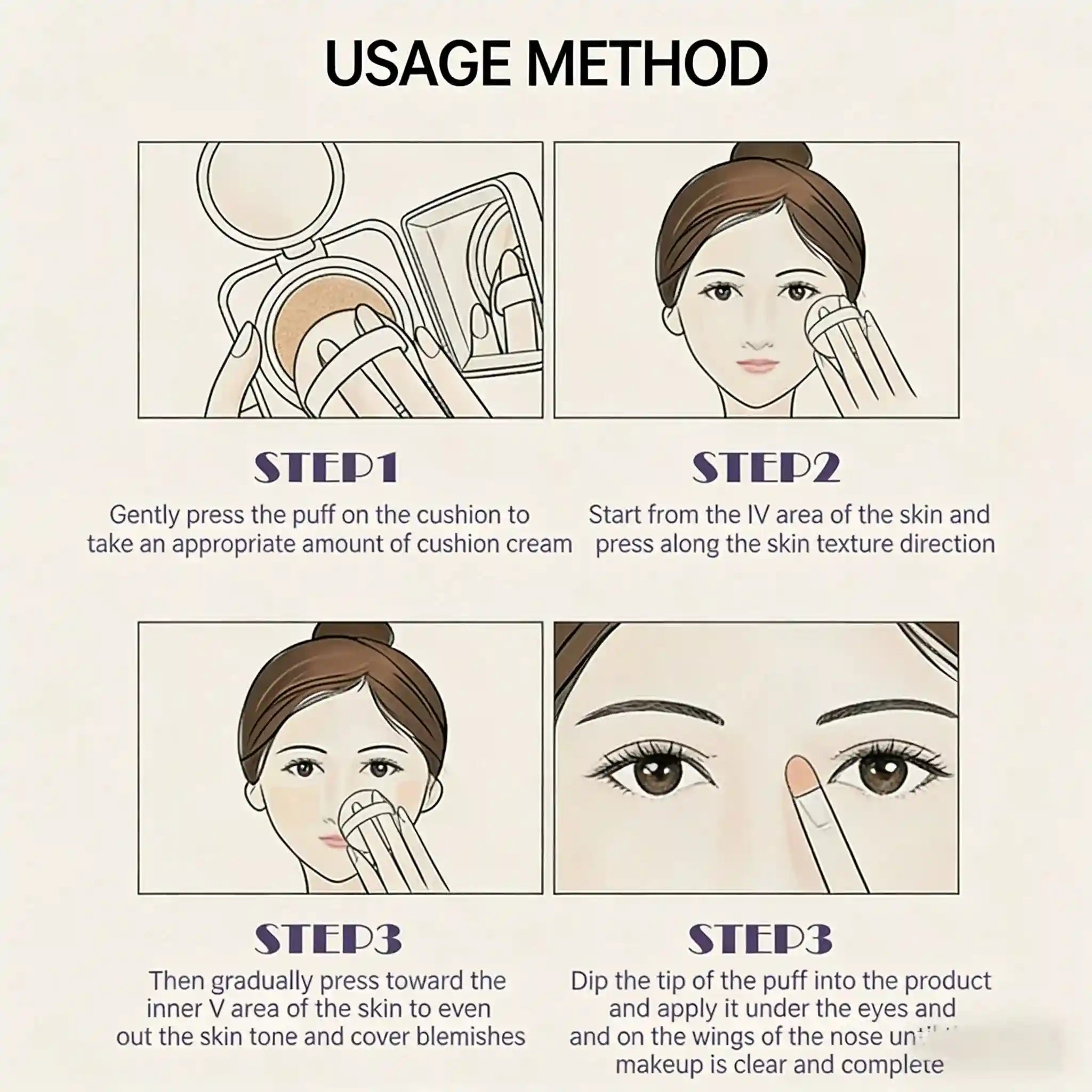 Tidesmit Minimeli full coverage creamy foundation 24h waterproof matte base texture close-up for blemish-free skin