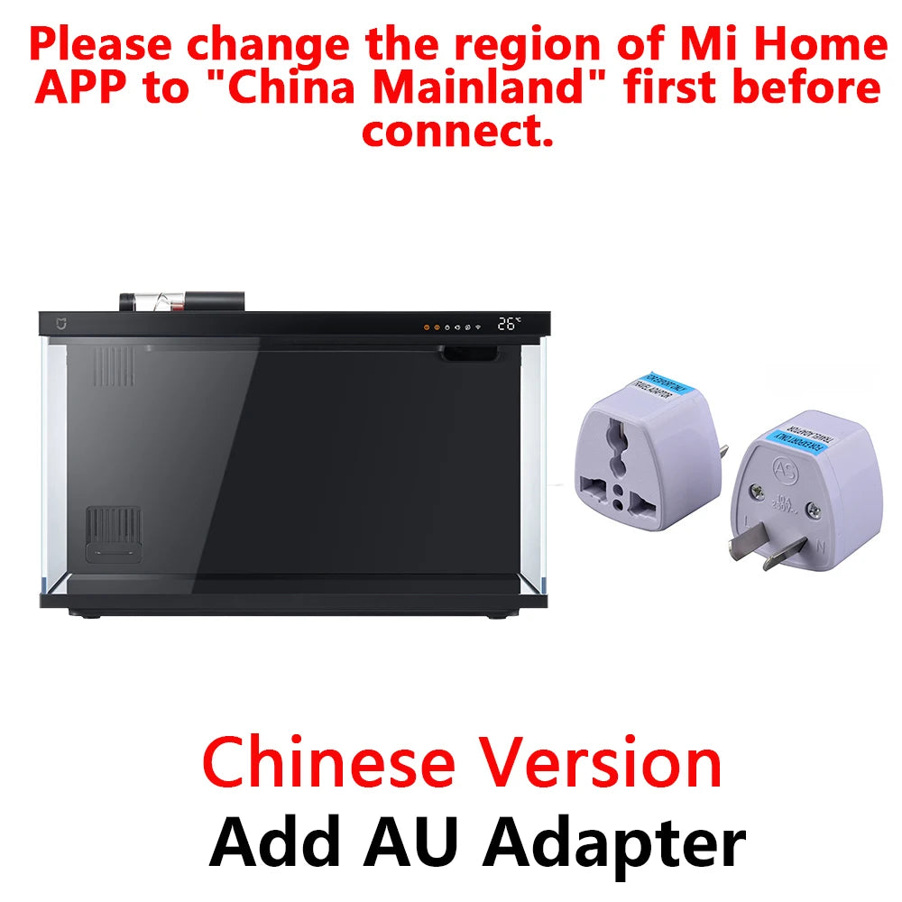 NEW MIJIA Smart Fish Tank Work With Mijia APP Mobile Controlled Remote Feeding Smart Lighting System Light Aquarium 20L-CN