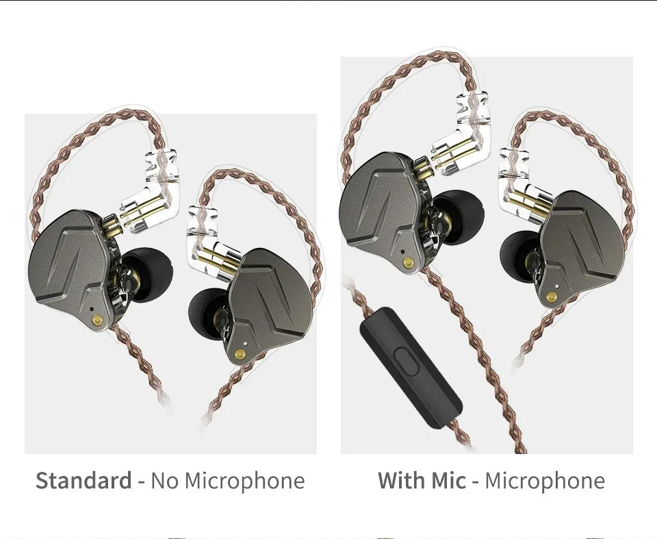 KZ ZSN Pro Hybrid In-Ear Monitors with Dynamic Bass by Tidesmit Tidesmit