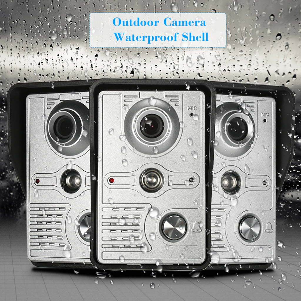 7 inch Wired Video Doorbell Indoor Monitor IR-CUT Outdoor Camera Visual Intercom Two-way Audio Remote Unlock Video Door Phone