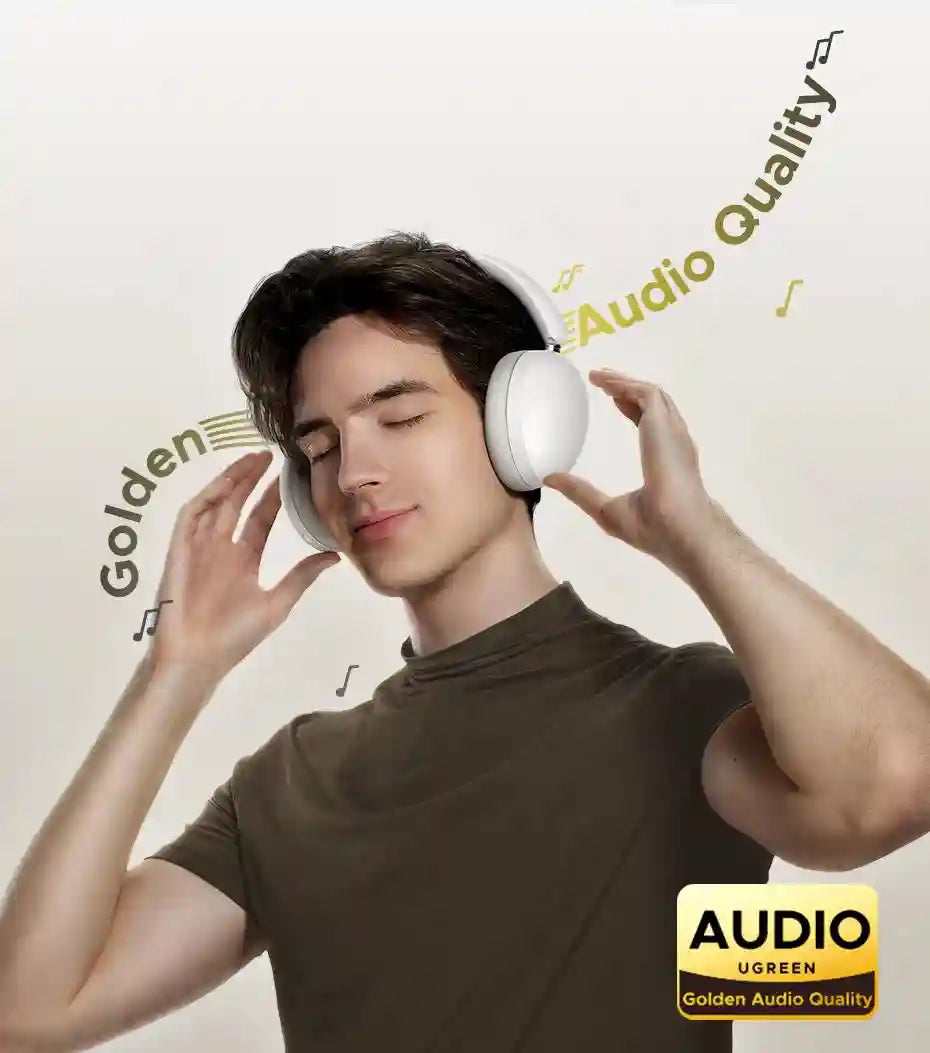 Wireless Over-Ear Headphones with 80H Playtime and Noise Cancellation Tidesmit