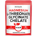 30 Patches 3 in 1 Magnesium L-Threonate Transdermal Patches with Magnesium Glycinate & Magnesium Chelate