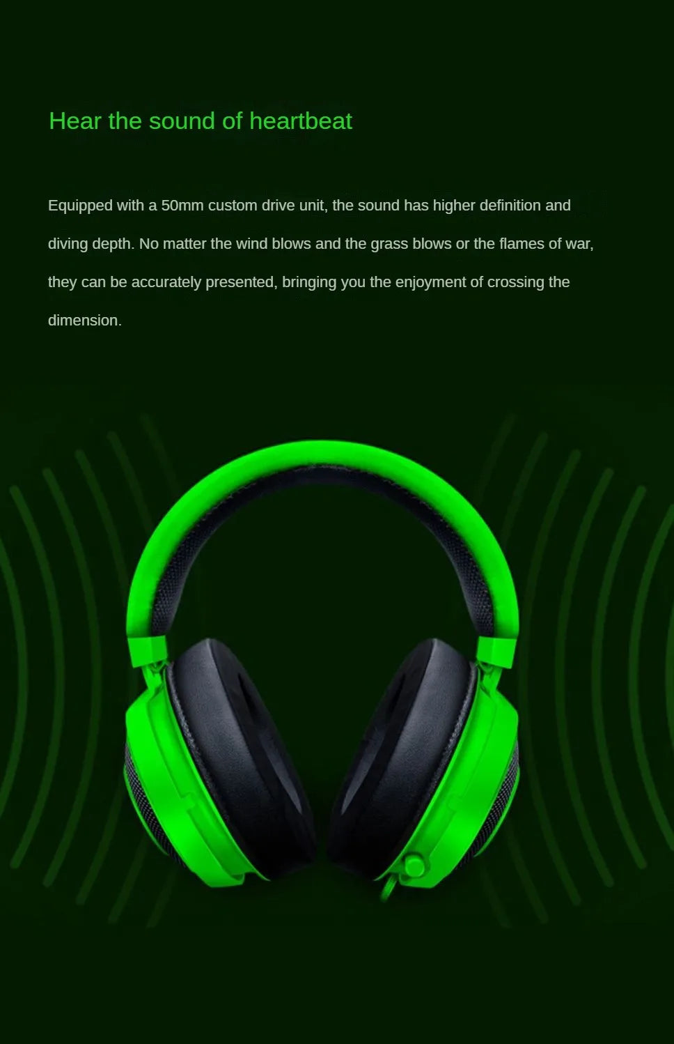 Tidesmit Wired Gaming Headset with Mic - Low Latency Over-Ear Comfort Tidesmit