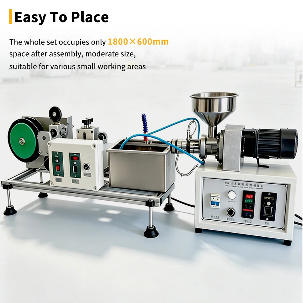Desktop 3D Filament Extruder Production Line 0.5kg/h for PLA/ABS Filament Making at Home & Workshop