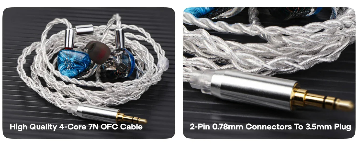 Kiwi Ears Orchestra Lite 8BA In-Ear Monitors by Tidesmit Tidesmit