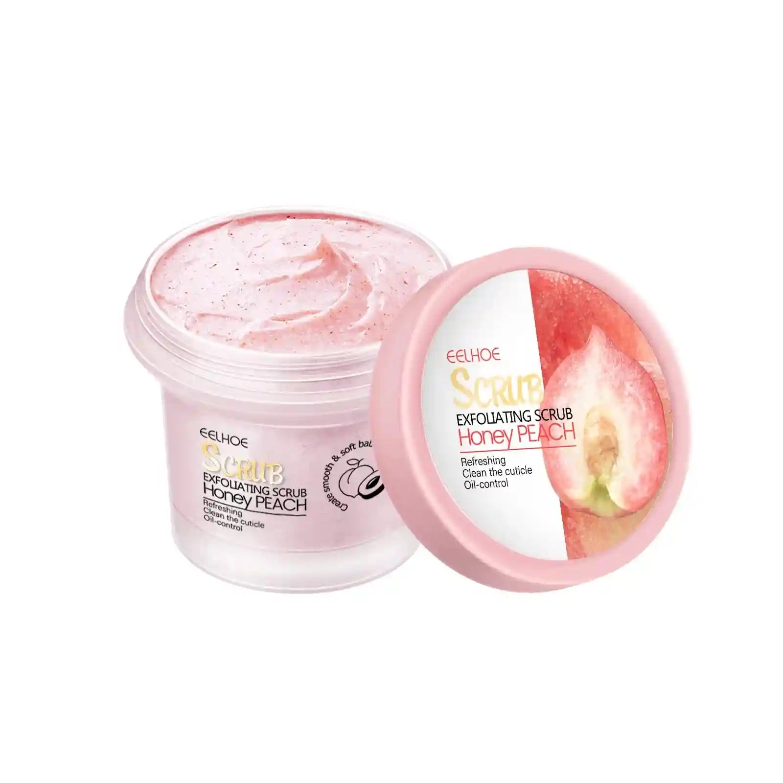Peach Exfoliating Body Scrub – Natural Gel Polish 100g Scrubs Treatments 100g Tidesmit