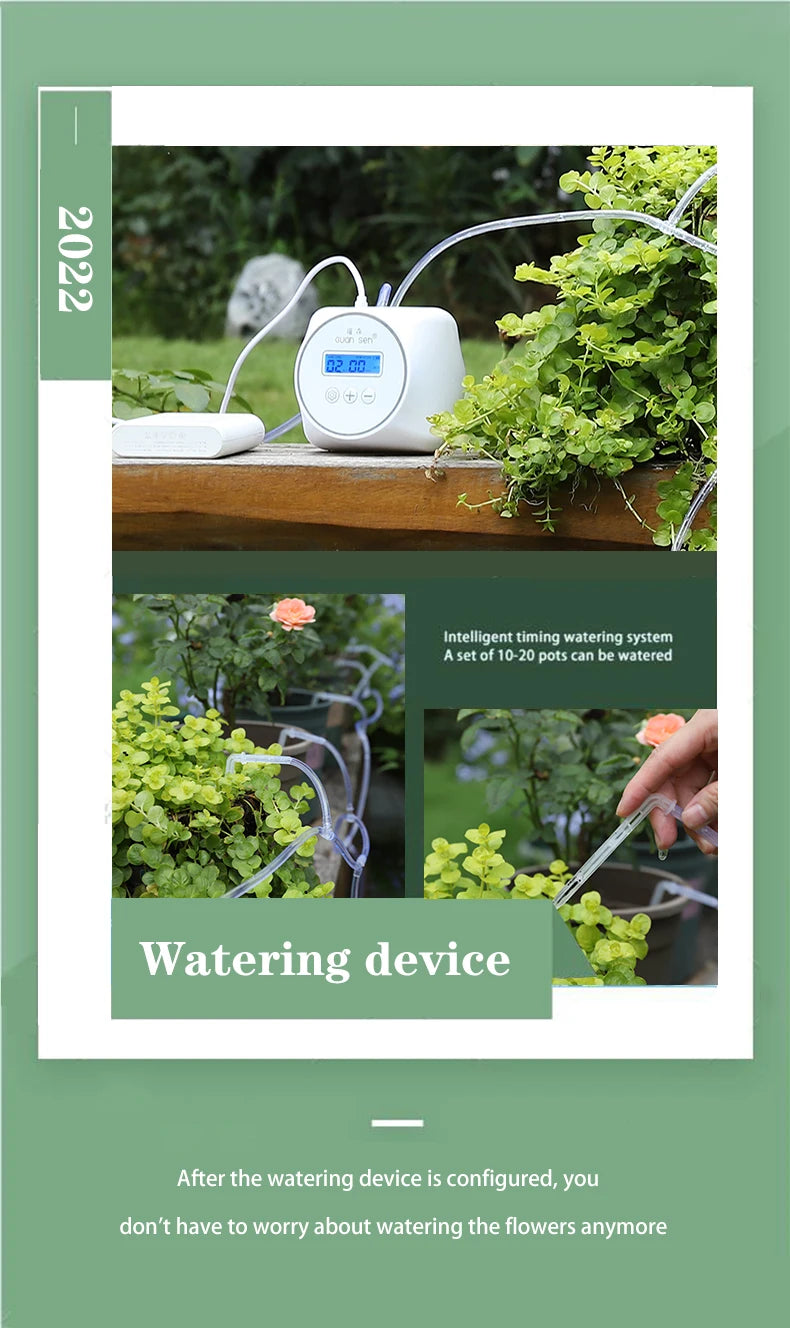 New Intelligent Drip Irrigation Water Pump Timer System Garden Plant Automatic Irrigation Controller Timer Watering Device Set