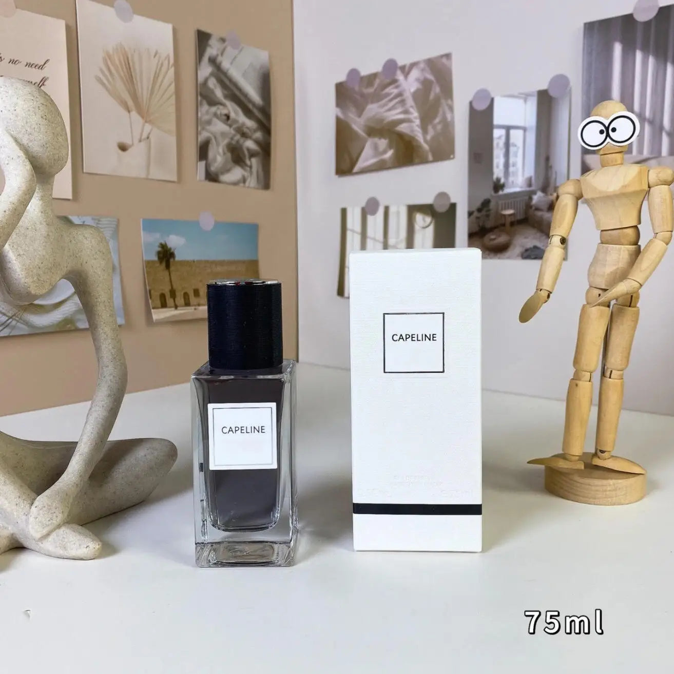Capeline unisex oriental woody perfume, 75ml sleek rectangular bottle, floral grapefruit scent for men and women.