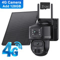 SHIWOJIA 12MP Dual Lens AI Solar Camera 4G SIM AOV Smart 24/7 Recording 360° PTZ Outdoor Security Cameras Auto Tracking UBox Pro
