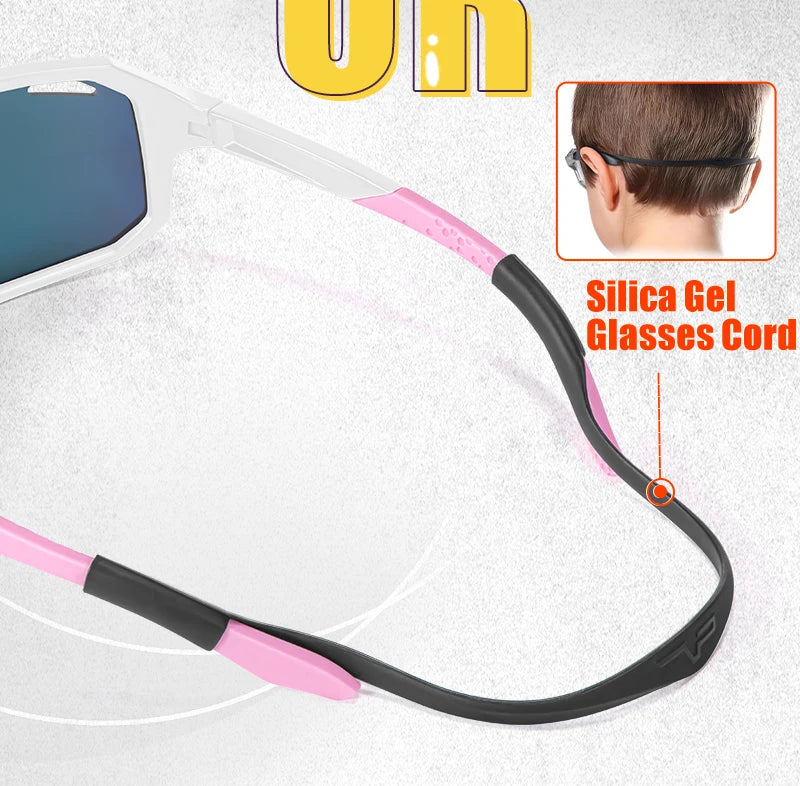Kapvoe UV400 Polarized Outdoor Bike Cycling Child Sunglasses Teenagers Bicycle Cycling Glasses Sports Boys Girls Goggles Sale