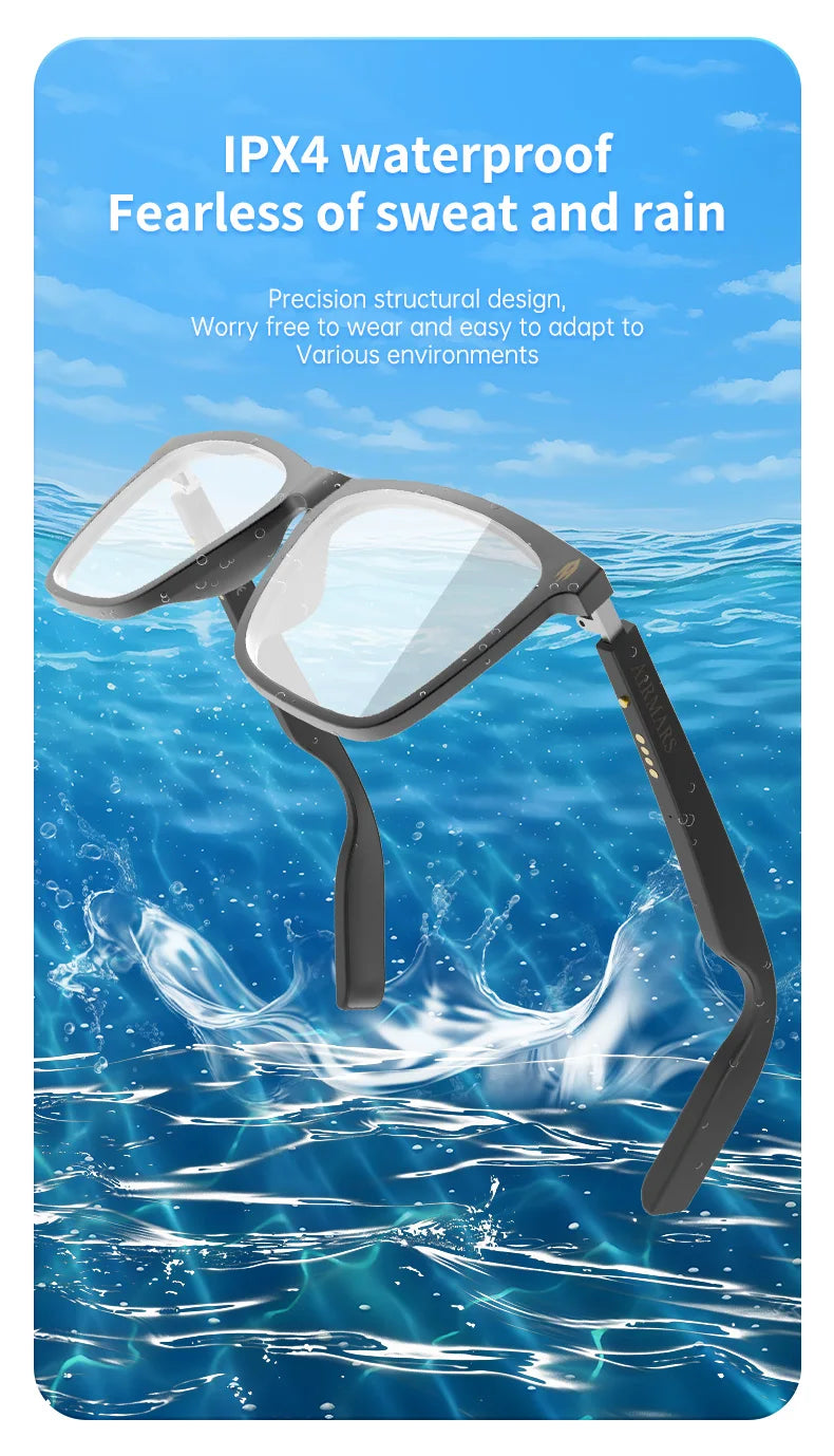 Smart Audio Sunglasses with Spatial Sound - Bluetooth Wireless Tidesmit