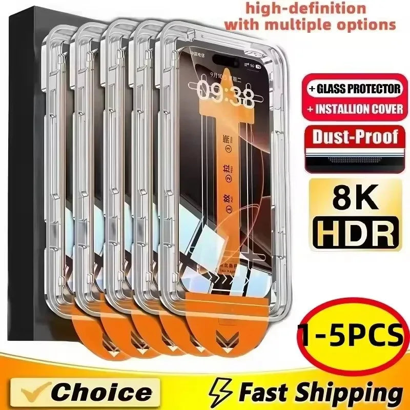 iPhone Tempered Glass Screen Protector - 9H Hardness Case-Friendly Guard FCGQ Tidesmit