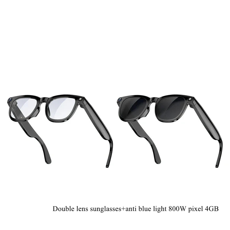 Smart Glasses with AI Voice Translation & Video Recording - Tidesmit 800W 4GB Tidesmit