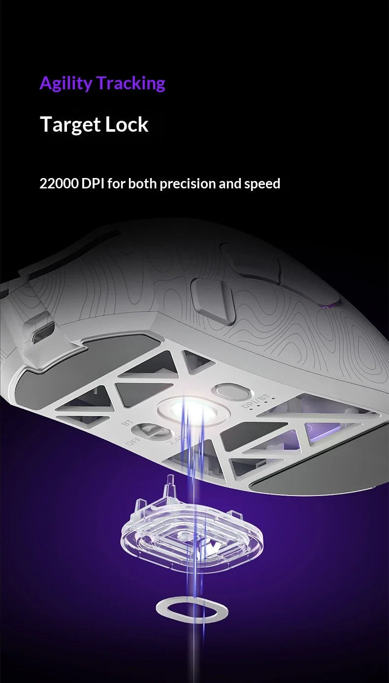 FURYCUBE G11 wireless mouse game Bluetooth the third mock examination PAW3311 lightweight hollow out design RGB mouse