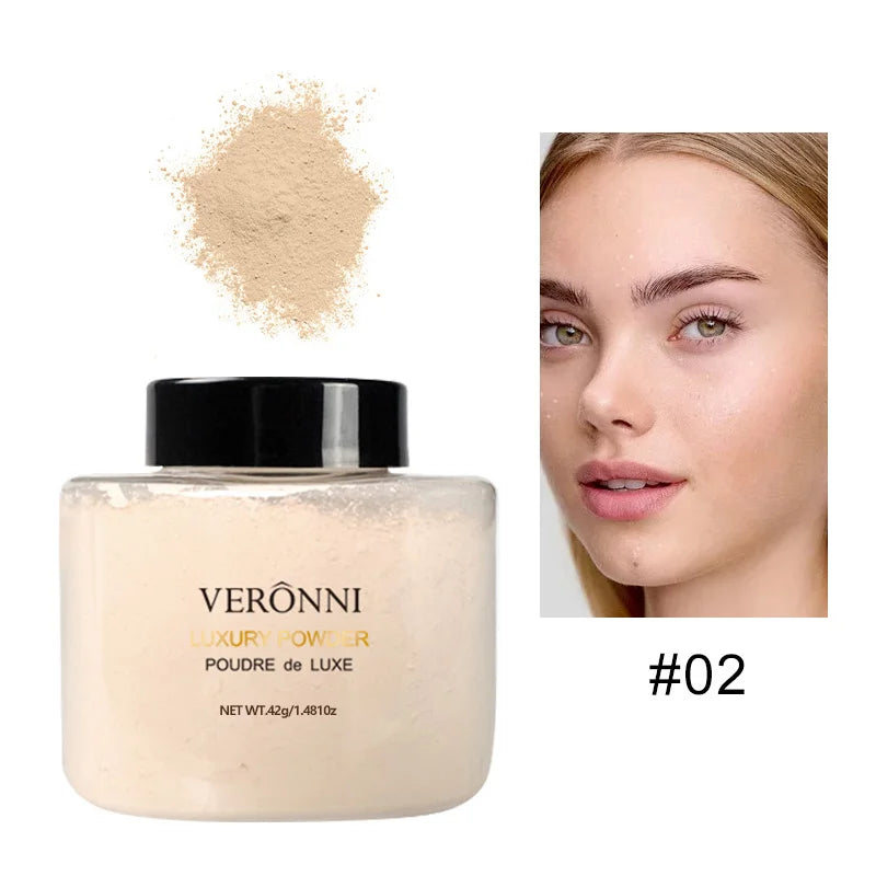 Tidesmit 6 color banana luxury loose powder for oil control and smooth face makeup finish detail view