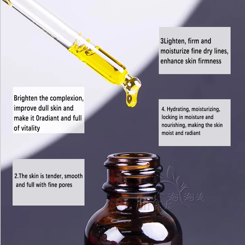 100% Organic Cold-Pressed Rose Hip Seed Oil 30ml Serum Facial Soothing Properties Remove Dull Acne Marks  and Brighten The Skin