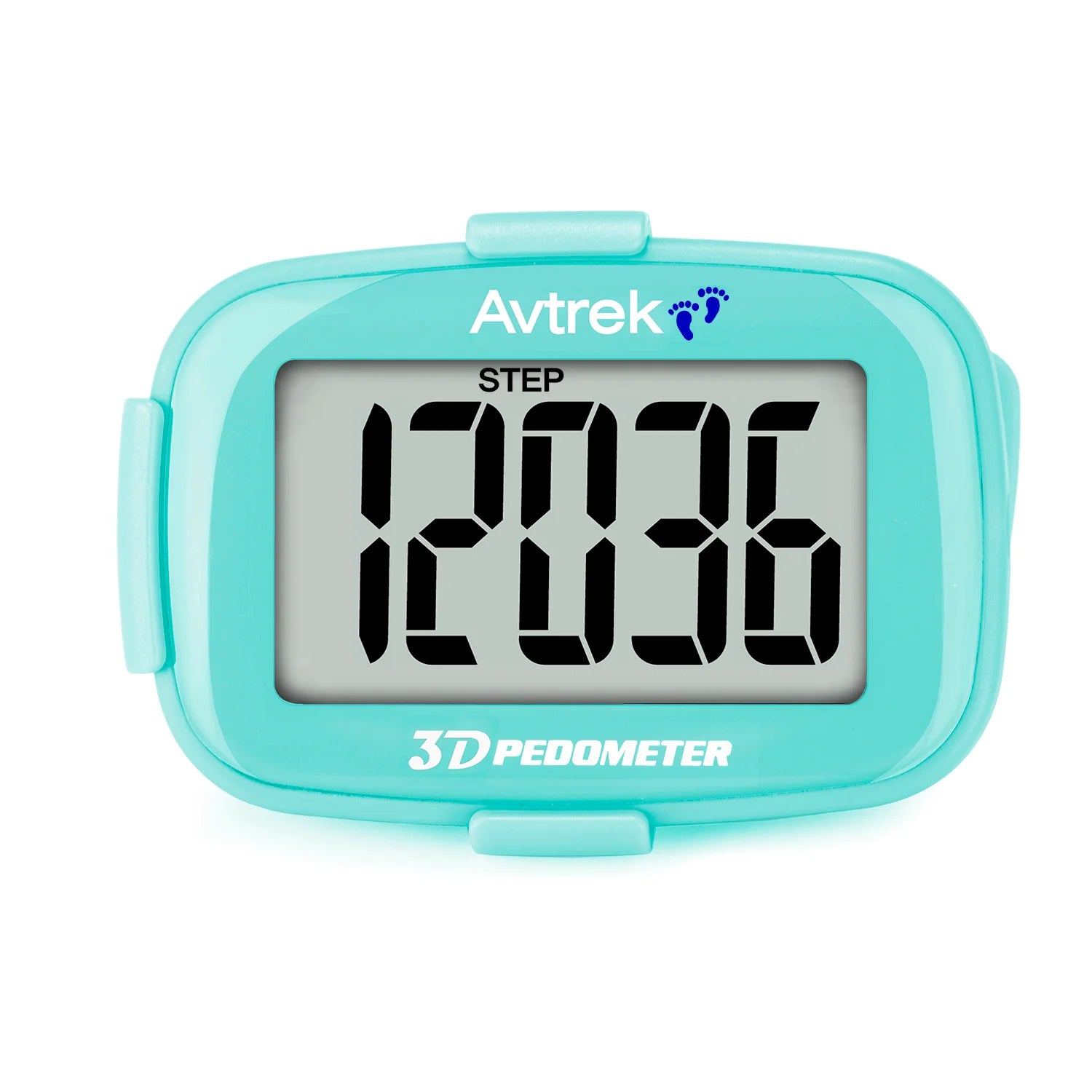 Avtrek Portable Mini Step Counter 3D Pedometer Digital Pocket Watch Clock for Outdoor Sport Fitness Running Walking Step Tracker