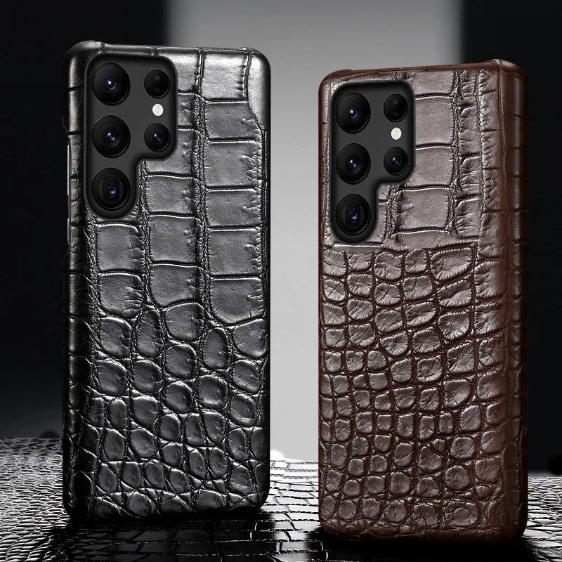Samsung Galaxy S25 Ultra Leather Case - Slim Military-Grade Protection Tidesmit