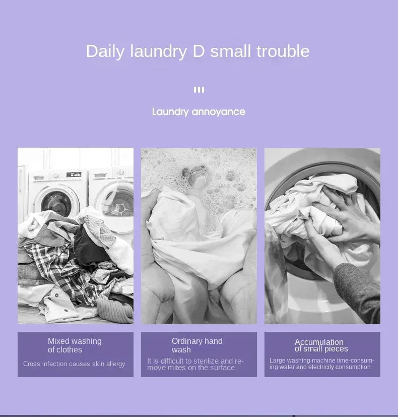 Folding Mini Washing Machine 8L 100V-240V Portable Laundry Washer