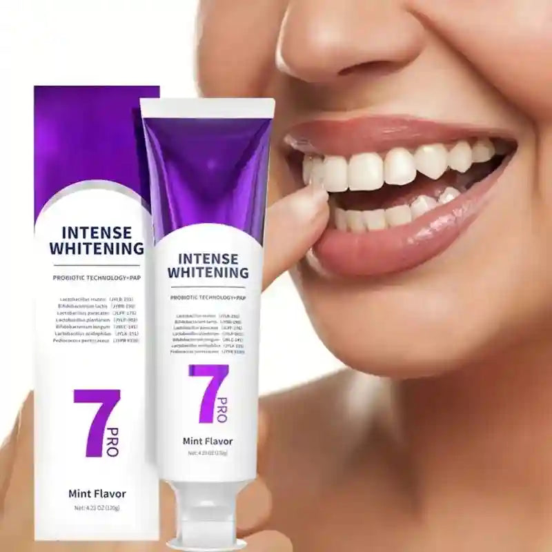 Tidesmit 7D Probiotic Advanced Whitening Toothpaste mint flavor tube for deep cleaning and brighter smile