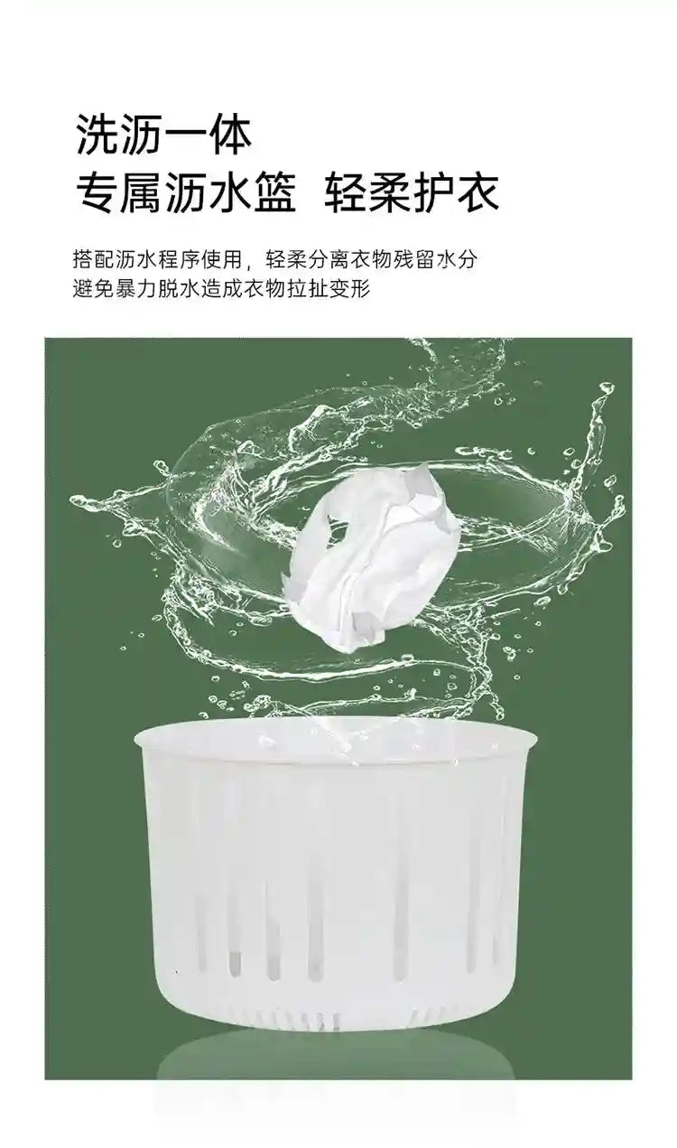 Tidesmit portable mini folding washing machine with drain bucket, showing compact design for travel and laundry.