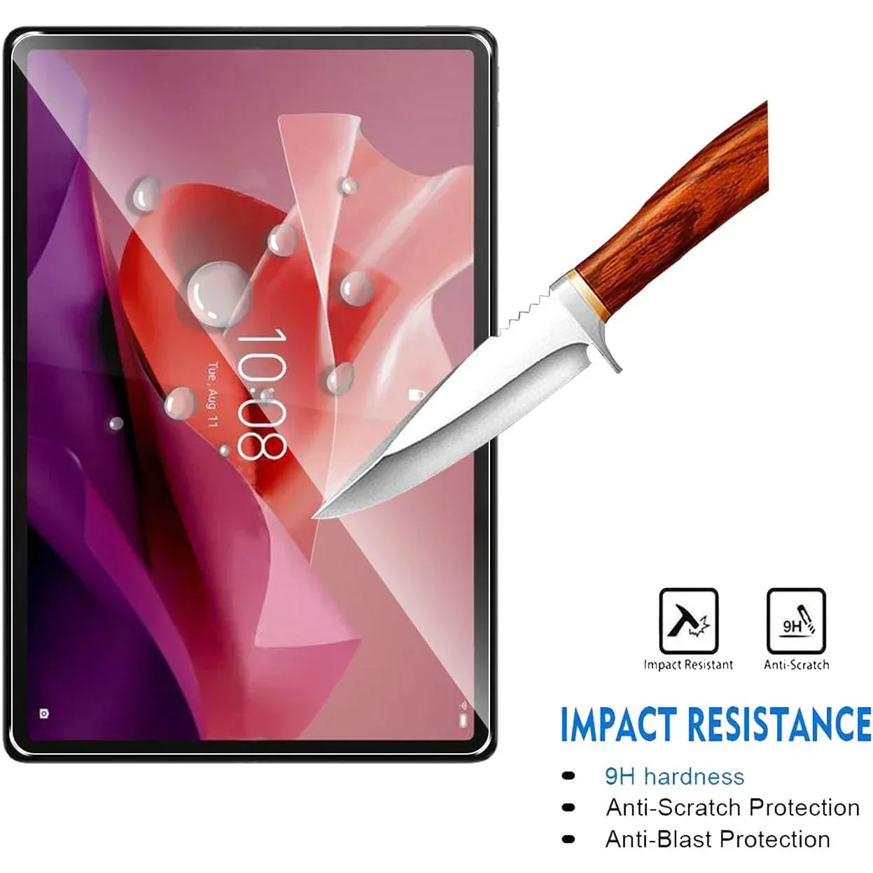 Lenovo Xiaoxin Pad Pro 12.7 Screen Protector - 9H Tempered Glass 2 Pack Tidesmit