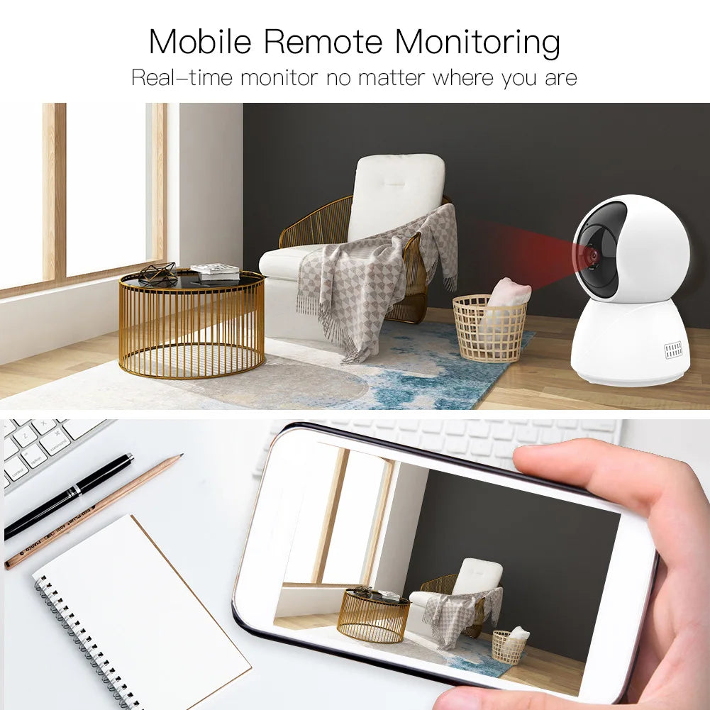 2K 400W Tuya Smart Mini WiFi IP Camera Remote Wireless Surveillance Auto Tracking Of Human Home Security CCTV Baby Pet Monitor