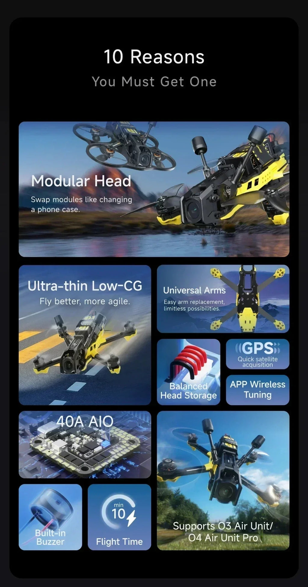 SpeedyBee Master 3X FPV Racing Drone, O4 Pro Digital Performance Tidesmit