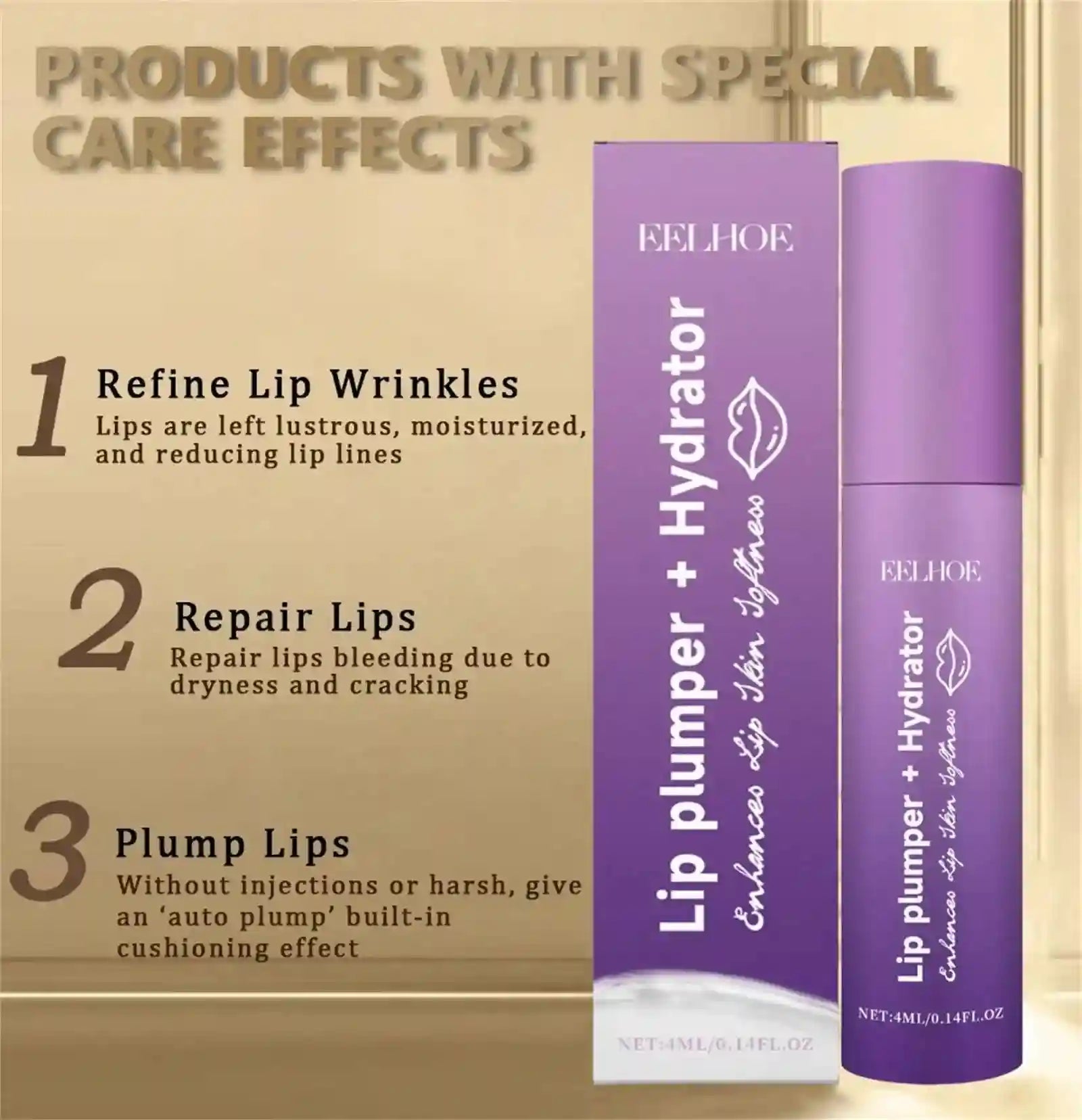 Lip Plumper Oil Serum for Voluminous Hydration - Tidesmit Lip Care Lip Care Tidesmit