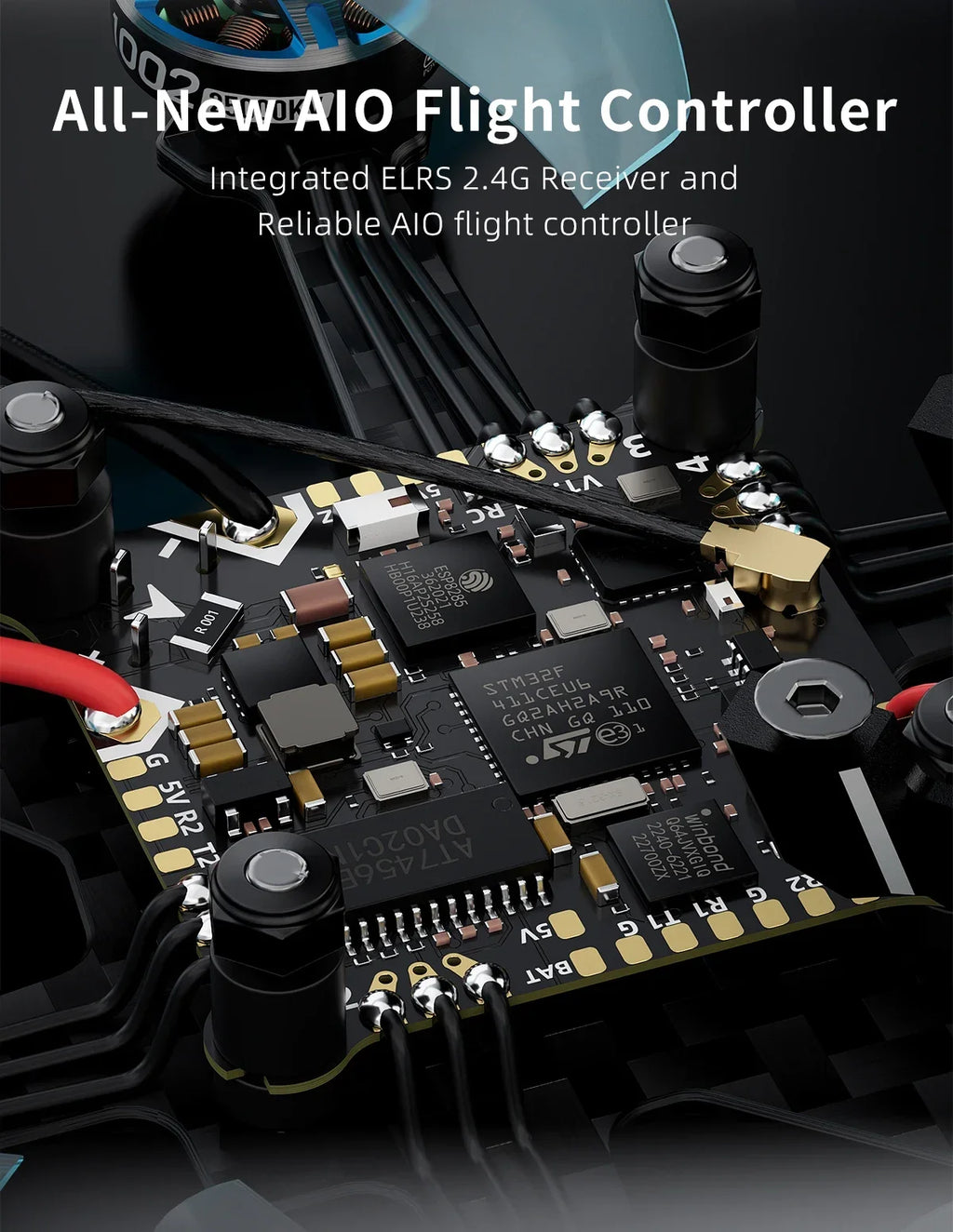 FPV Drone T-Cube18 Mini Quadcopter ELRS 2.4G HDZero System Tidesmit