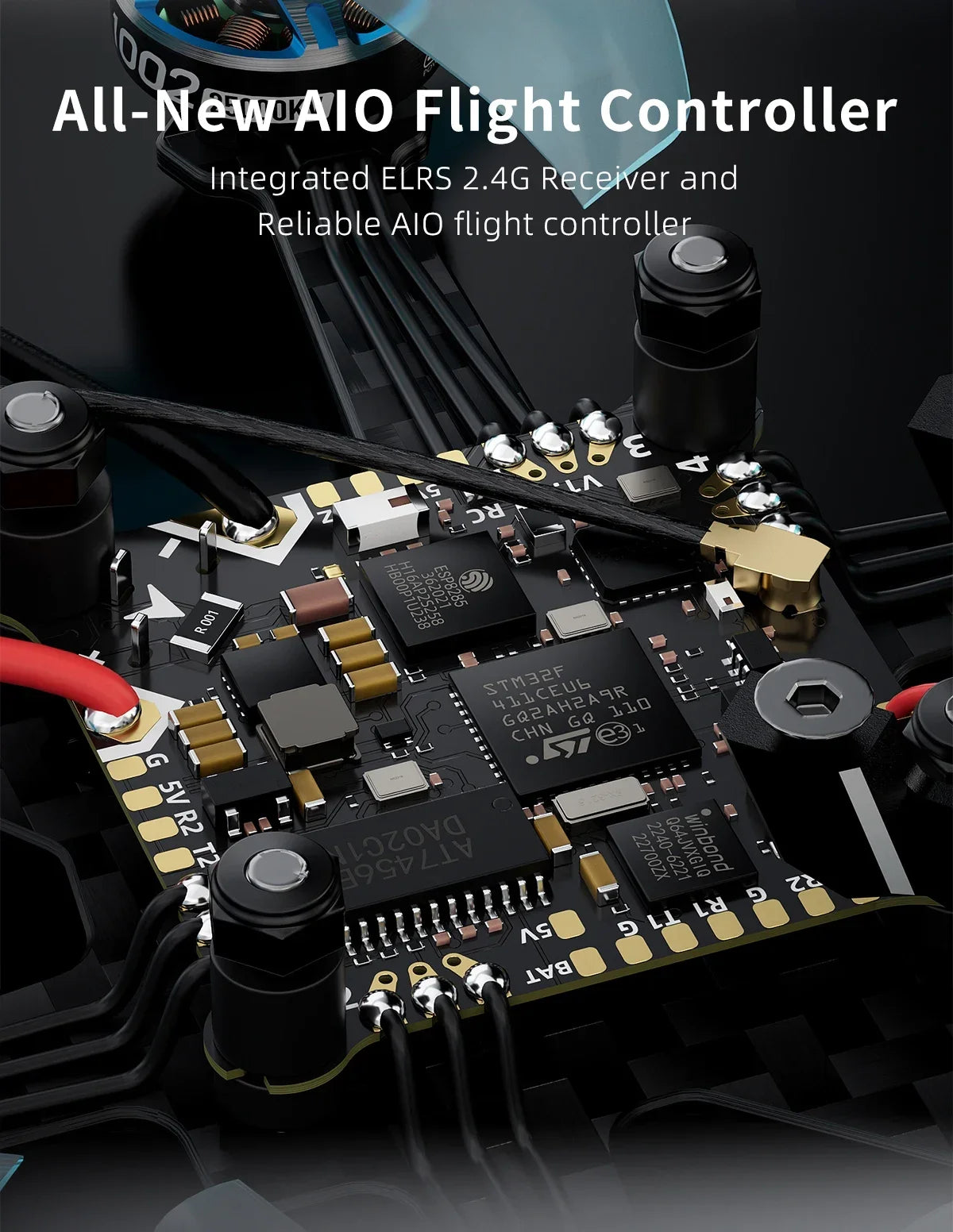 FPV Drone T-Cube18 Mini Quadcopter ELRS 2.4G HDZero System Tidesmit