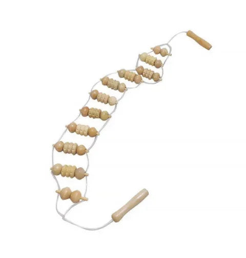 Wood Back Massage Roller Rope for Deep Tissue Pain Relief 110cm Body Shaping Massage Equipment Tidesmit