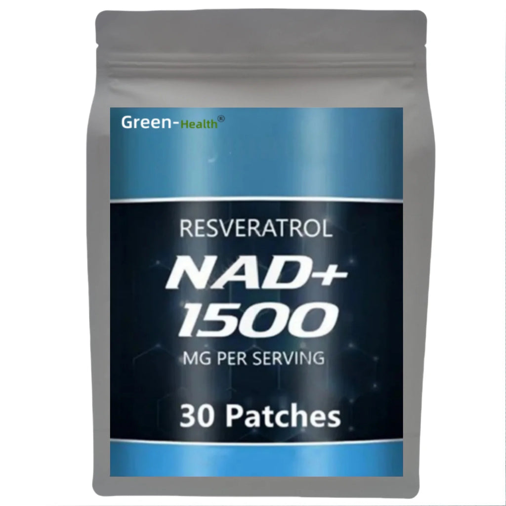 NAD+ Patches with Resveratrol - Natural Energy Booster, Cell Health Support, Anti-Aging & Immunity Enhancement - 120 Patches