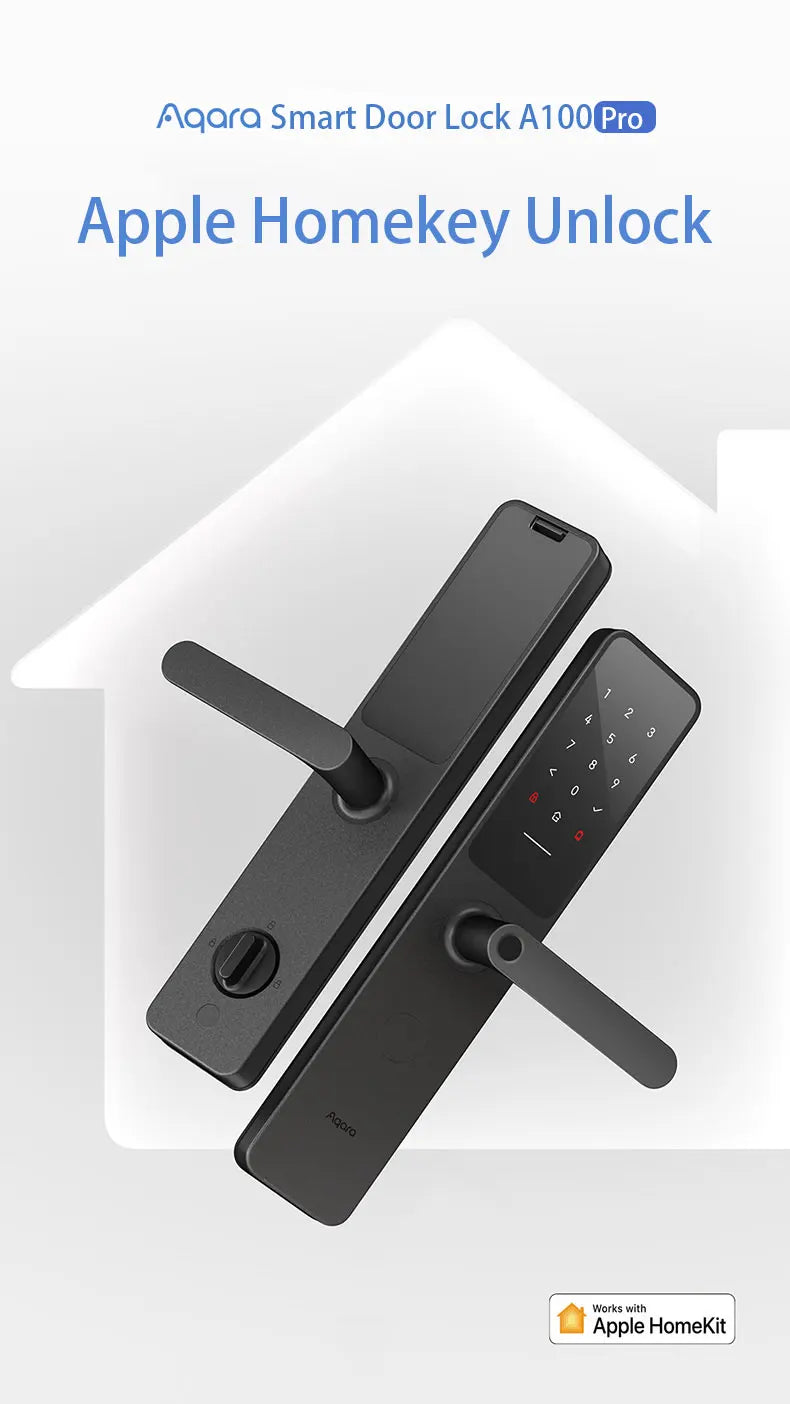 New Aqara Smart Door Lock A100 Pro Zigbee Bluetooth 5.0 NFC Card Lock Bluetooth Smart Fingerprint Unlock Work with Apple Homekit