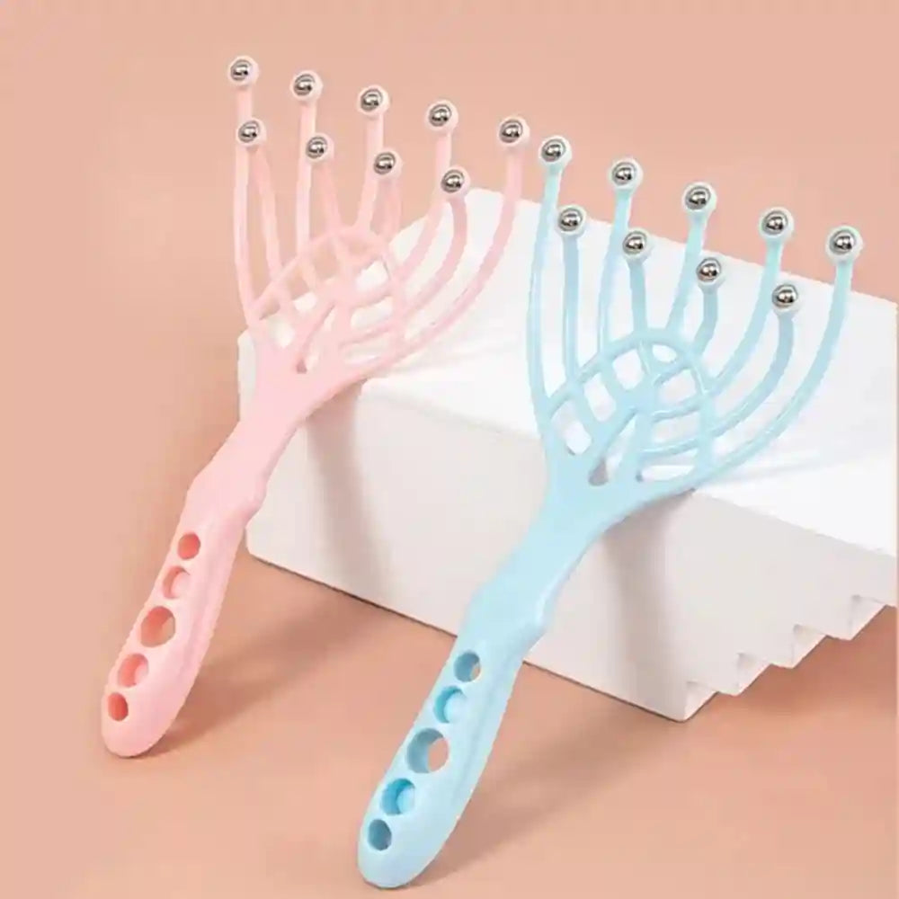 Head Scalp Massager with Steel Ball Rollers for Tension Relief Massage Roller Tidesmit