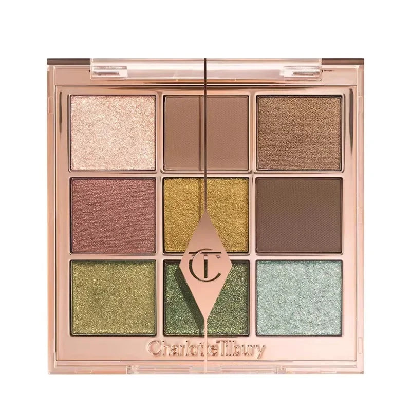 Tidesmit 9 color rose pink eyeshadow palette featuring pearly matte and glitter finishes for versatile eye makeup