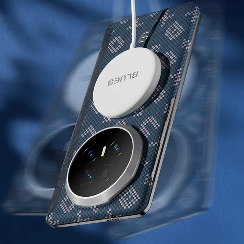 Honor Magic V5 Carbon Fiber Case – Slim Wireless Charging Cover Tidesmit