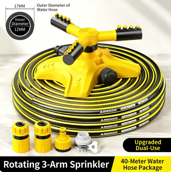 360 °   Automatic Rotating Water Pipe Set, Garden Lawn Sprinkler, Yard Tree Coverage Watering Irrigation Sprayer