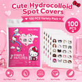 100PCS hello kitty Acne patches, facial acne patches, hydrogel acne removal patches, concealer