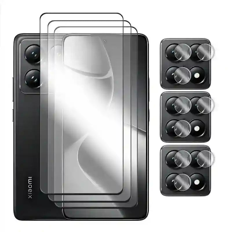Xiaomi 14T Pro Screen Protector Tempered Glass & Lens Film Kit AE 3 Glass and 3 Lens Tidesmit