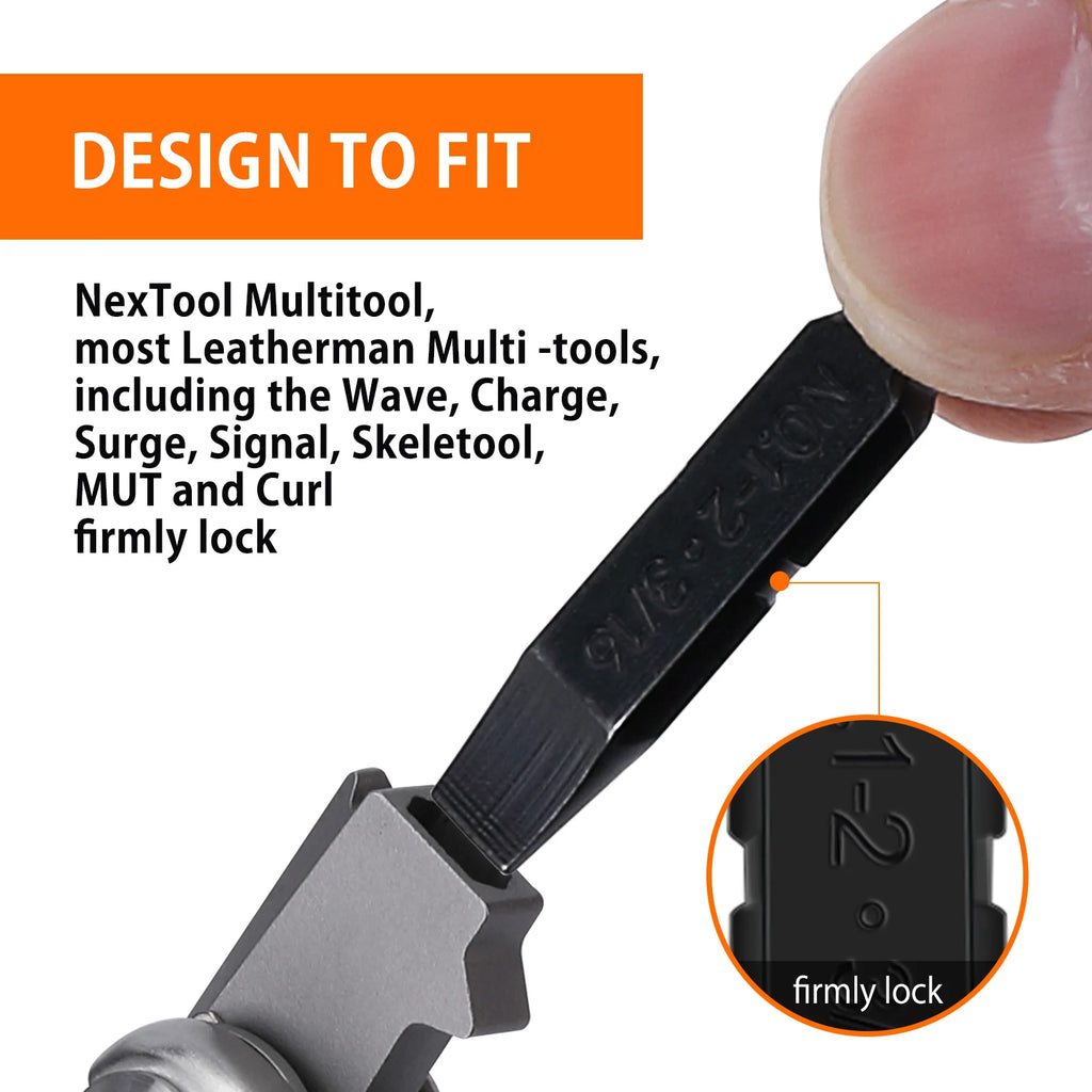 NexTool 10PCS Bit Kit Set AS2 Screwdriver Bit Set for Pocket Tools E1 Flagship Captain Hand Tools Multi-tool Outdoor Repairs