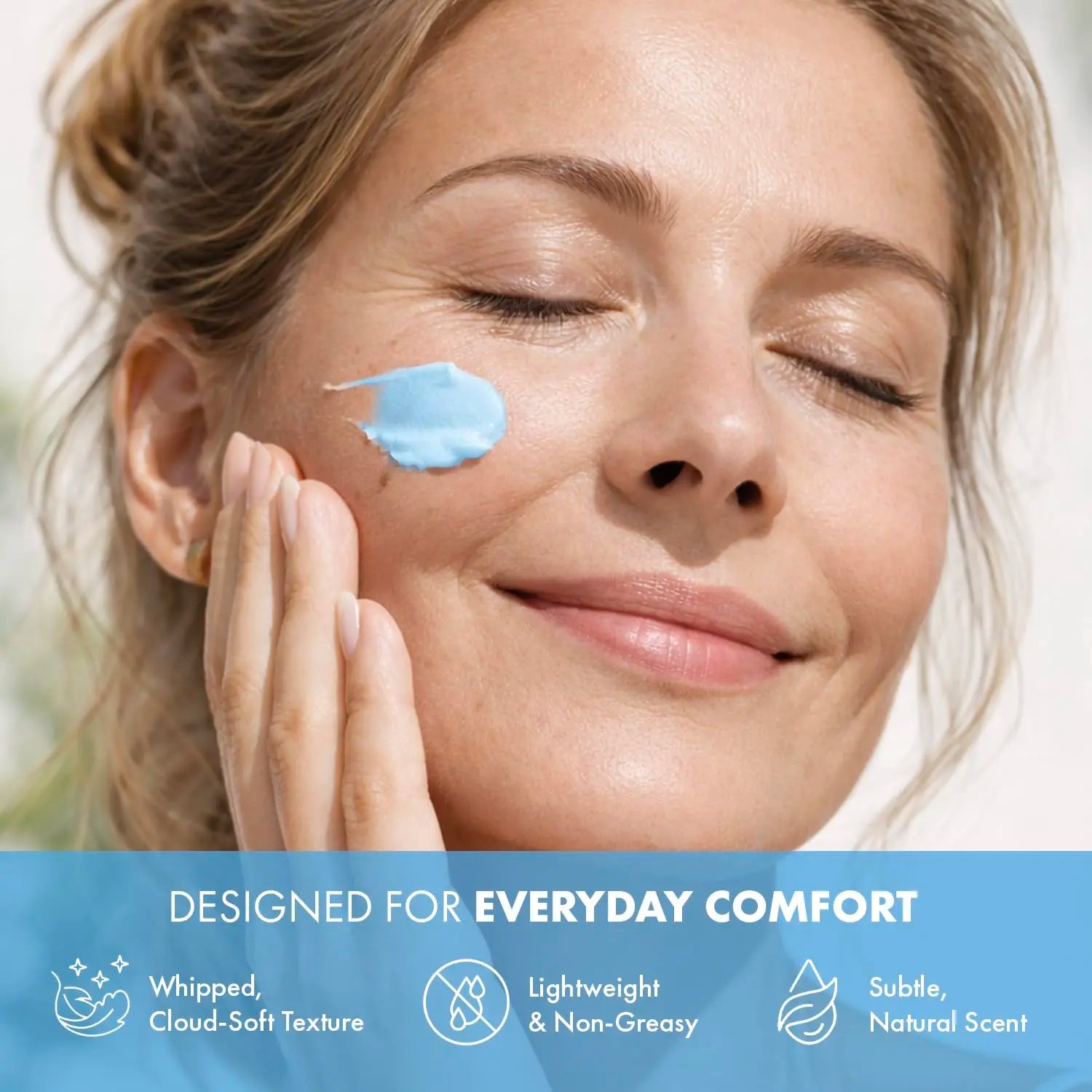 Grass-Fed Blue Balm Moisturizer with GHK-Cu Copper Peptides & Beef Tallow:Calendula Natural Skincare Care for Mature Dry Skin